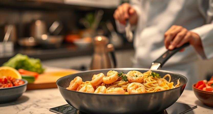 creamy shrimp and pasta recipes with pico de gallo recipe
