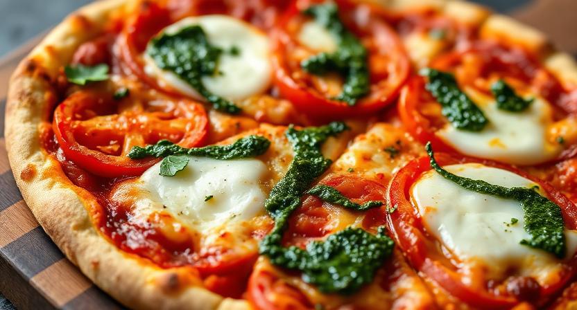 Chimichurri Tomato Pizza Recipe