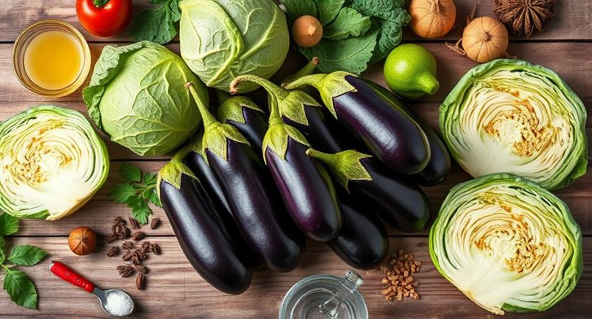 eggplant and cabbage recipes